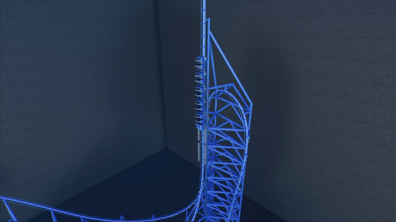 Mr. Freeze Shuttle Coaster.