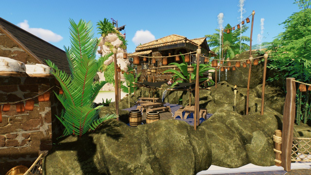 Raised pirate sitting area