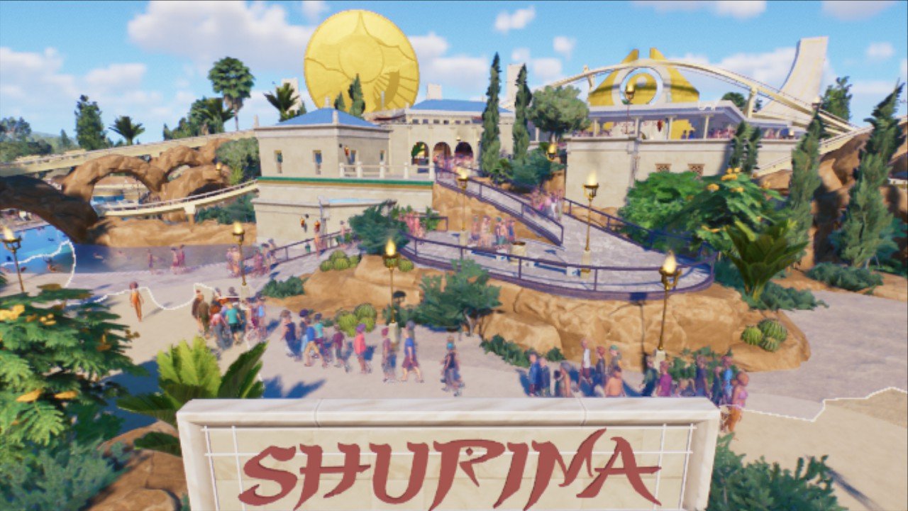 Shurima - surf coaster in an oasis