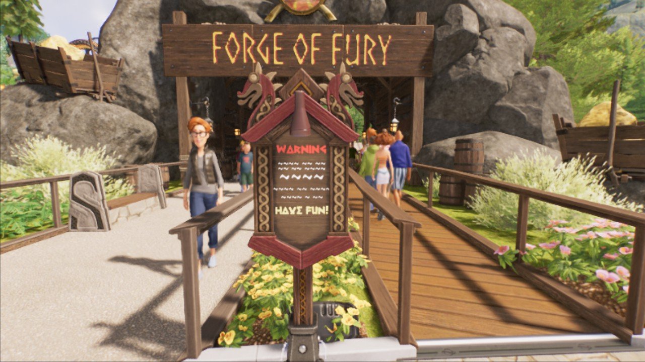 Viking ride rules/warning sign
