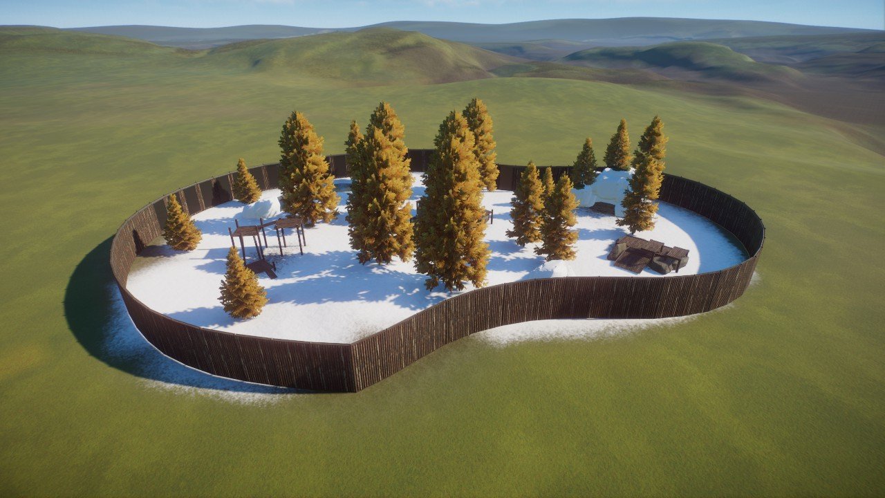 Habitat leopardo de las nieves