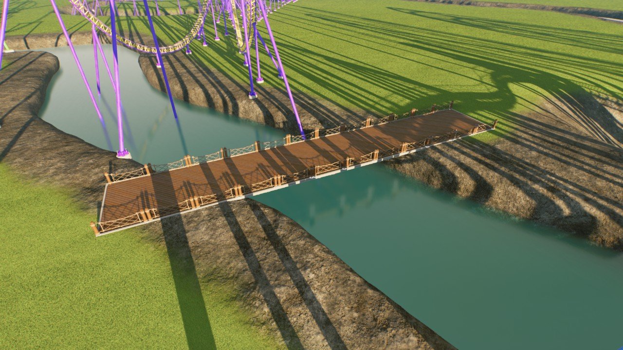 Wooden bridge 