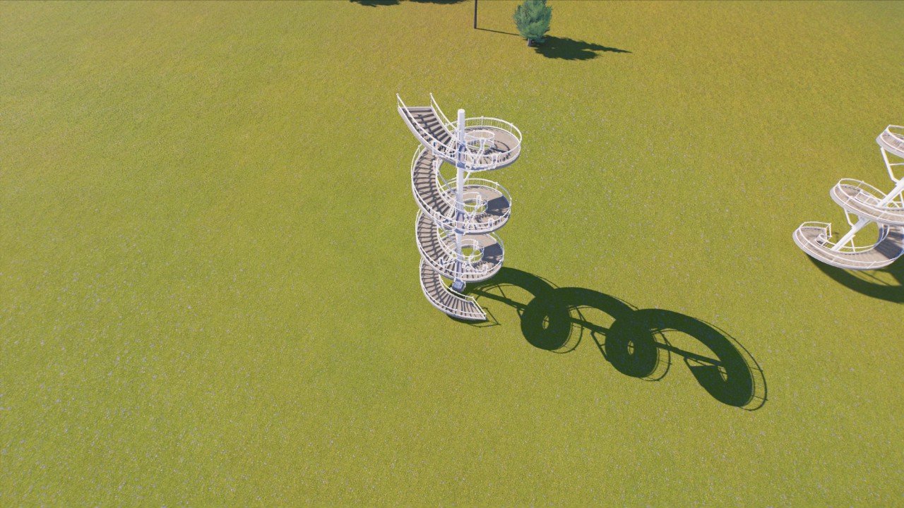 Spiral Staircase (LEFT) (WHITE)
