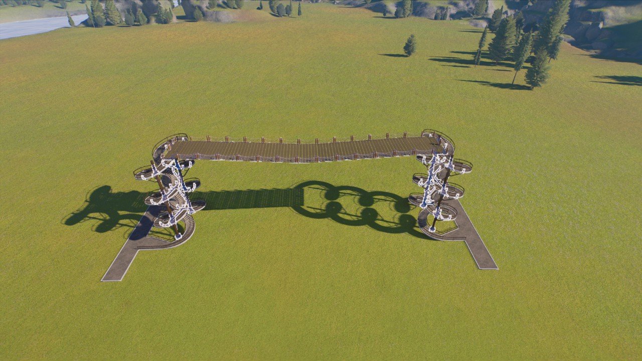 Rope And Plank Bridge (bare)