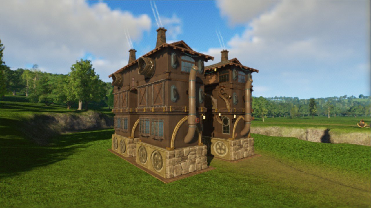 Walkthough Build Steampunk walkthrough building - Workshop - Planet Coaster 2