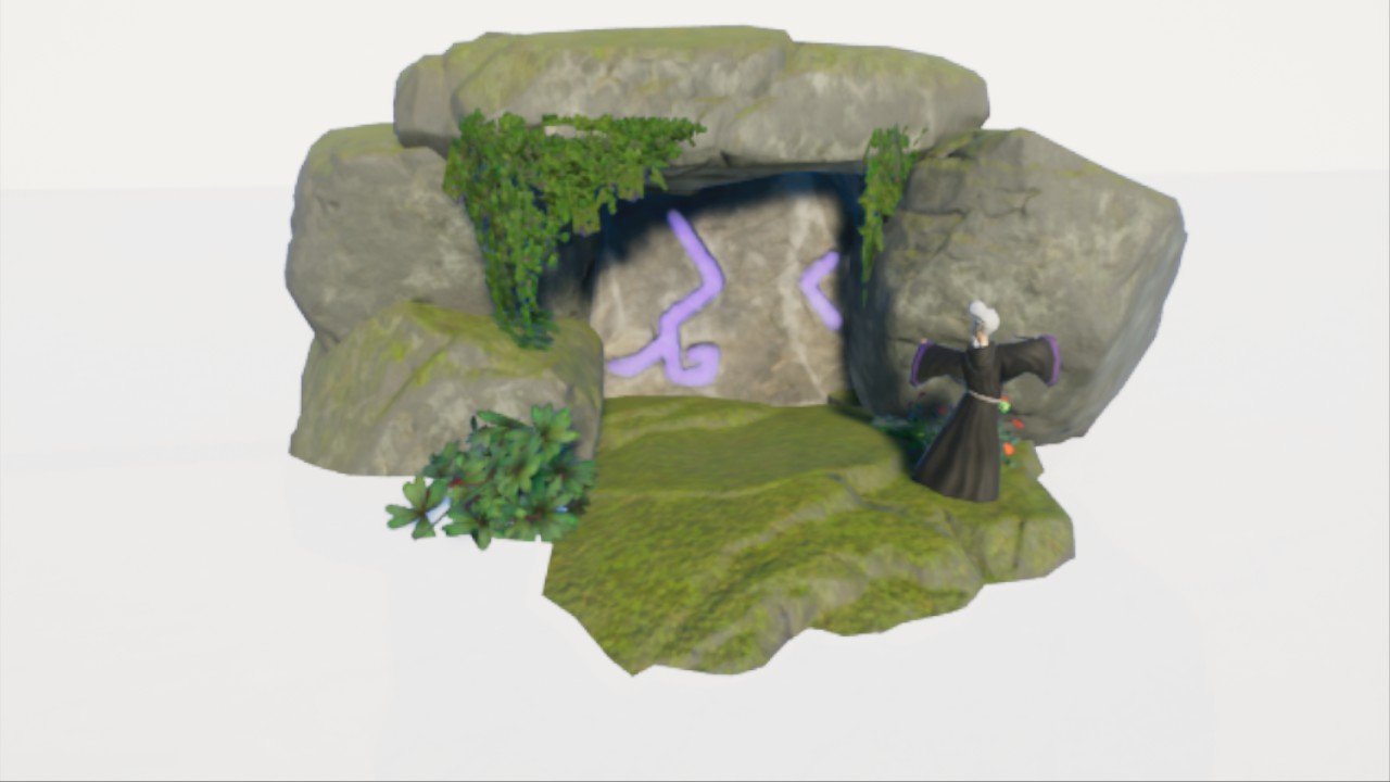 Magical animated door