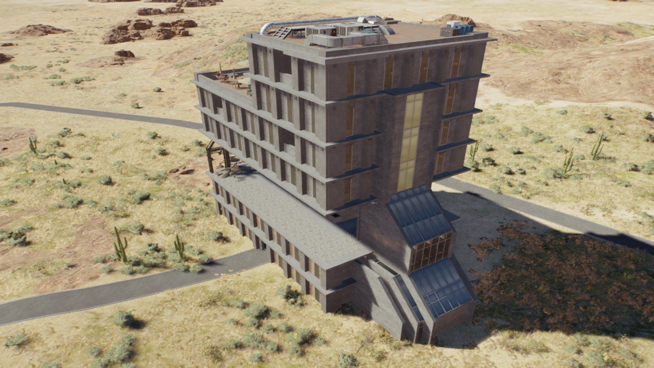 Brutalist Large Hotel