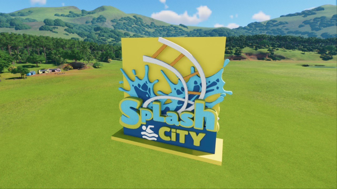 SPLASH SIGN 2 - Workshop - Planet Coaster 2