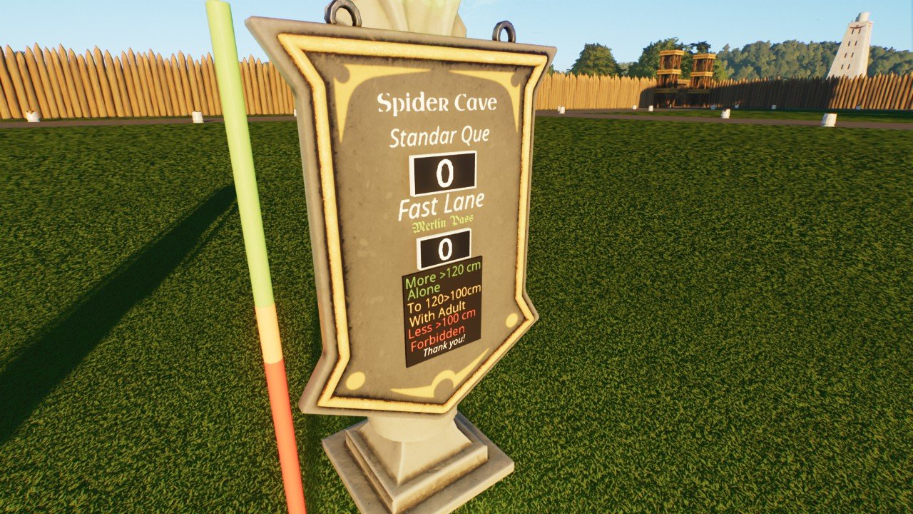 Queue/Ride Sign- Trick or Treat