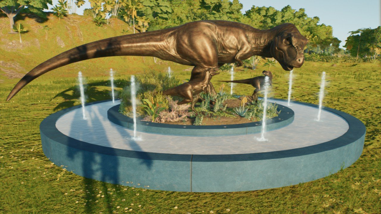 T-Rex Fountain centerpiece - PixelWess89