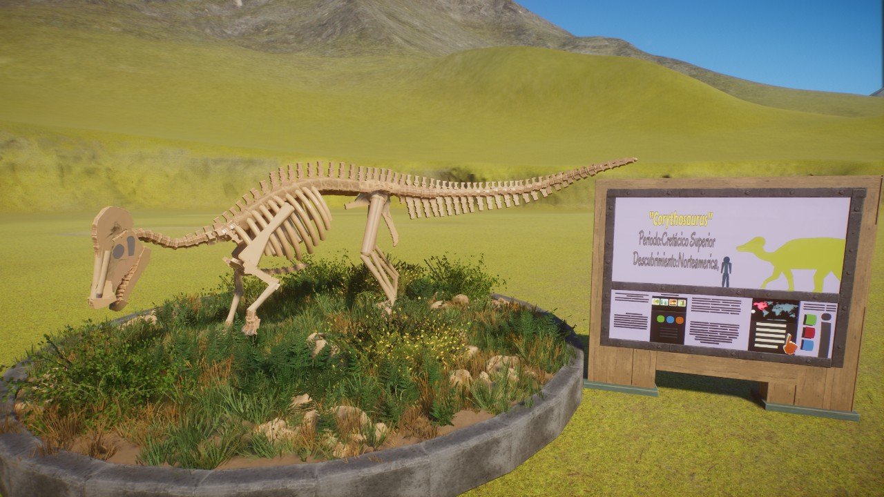 Corythosaurus exhibit