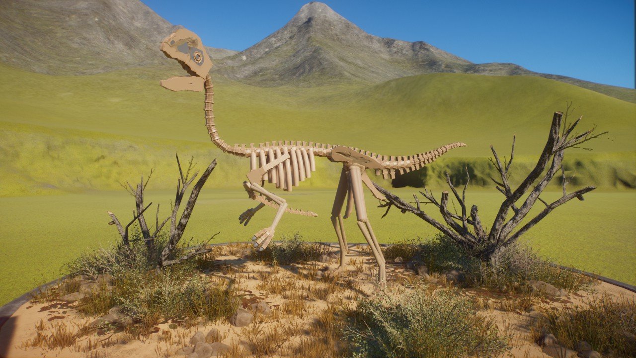 Gigantoraptor exhibit