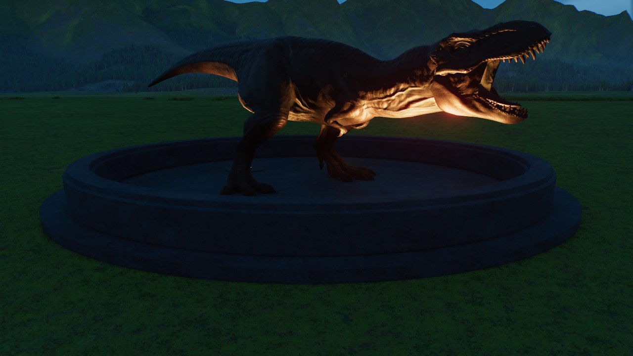 Dark Mood T-Rex Statue