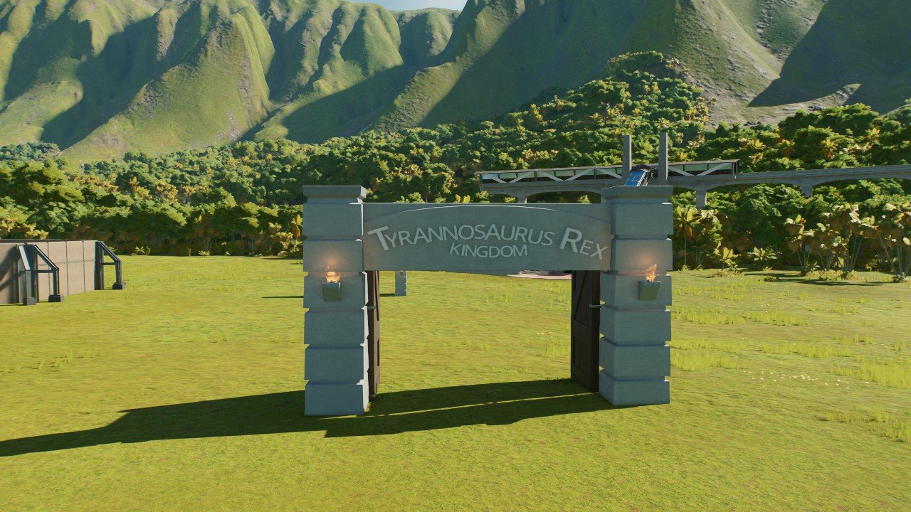 T-REX KINGDOM ENTRANCE - Workshop - Jurassic World Evolution 3