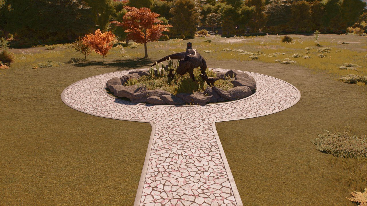 T rex statue + lights - Workshop - Jurassic World Evolution 3