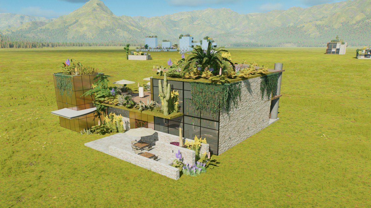 Green roof restaurant