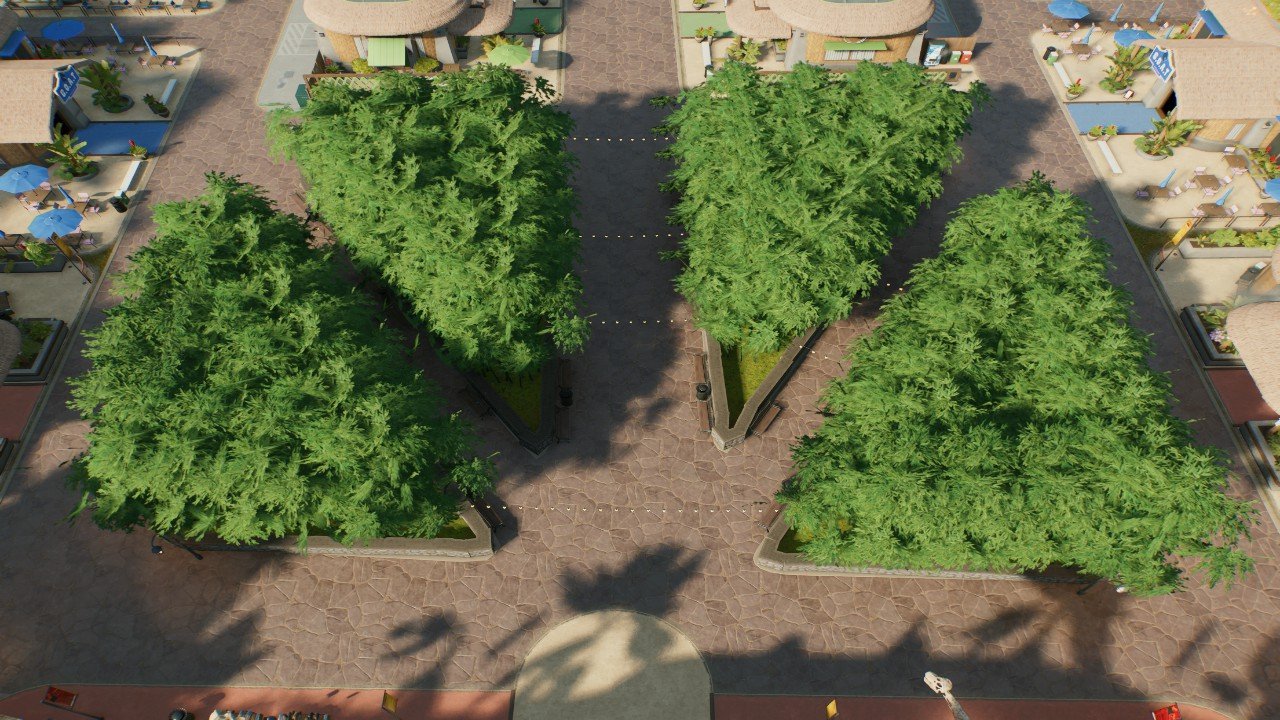 Bamboo fairy lights park