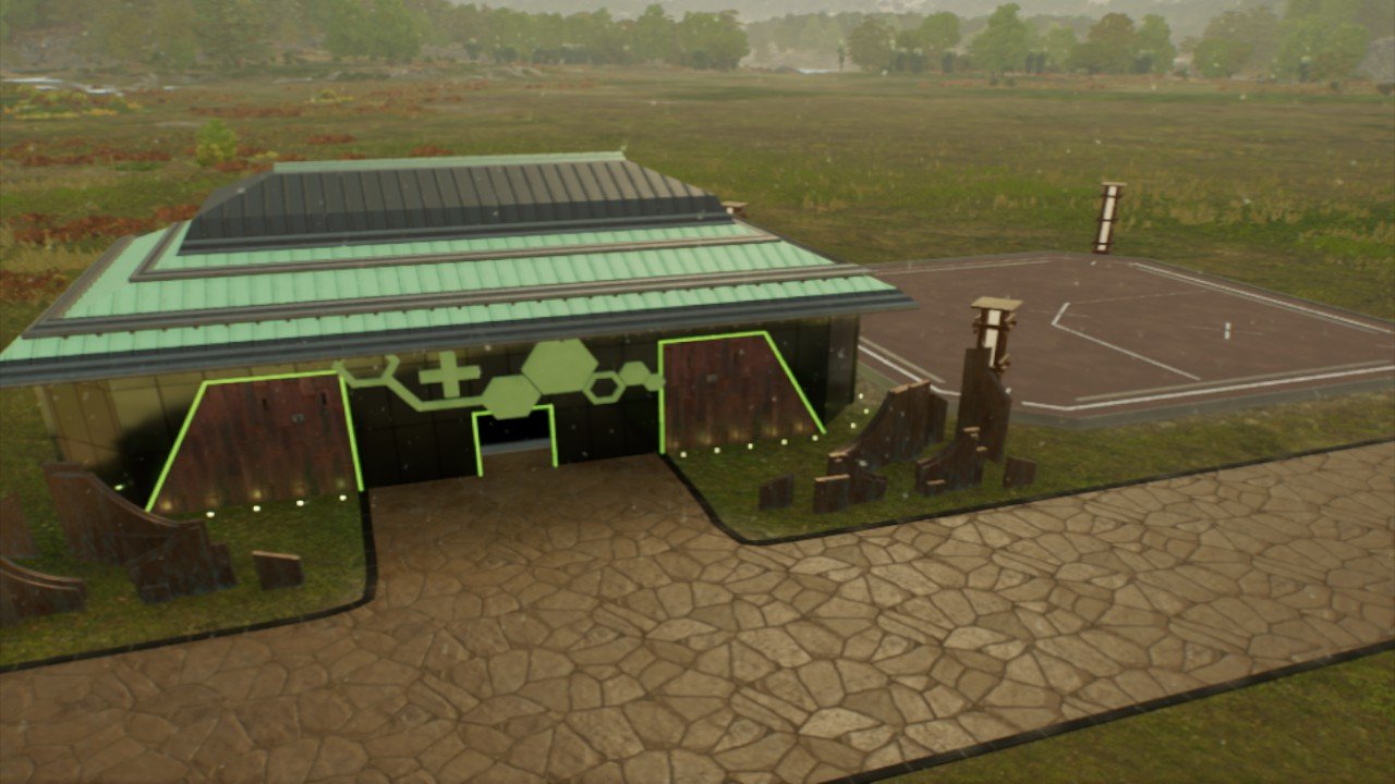 Neon paleo-medical center