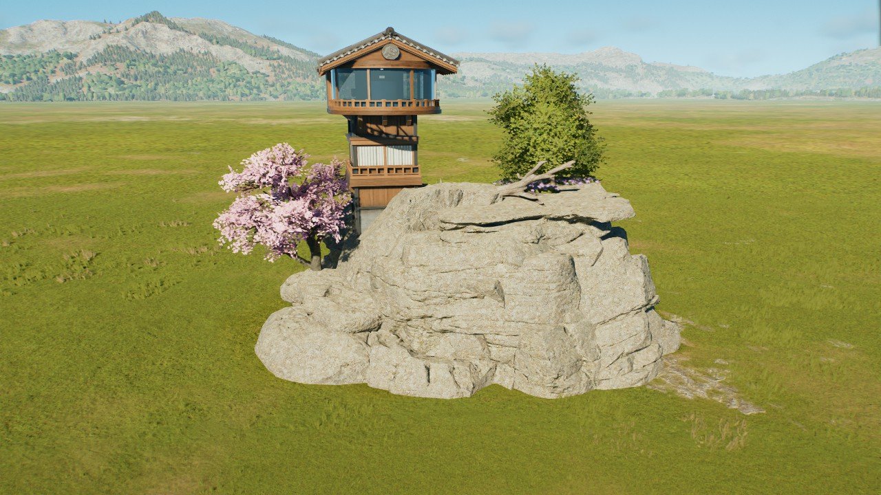 Japanese Rocky Viewing Tower - Workshop - Jurassic World Evolution 3