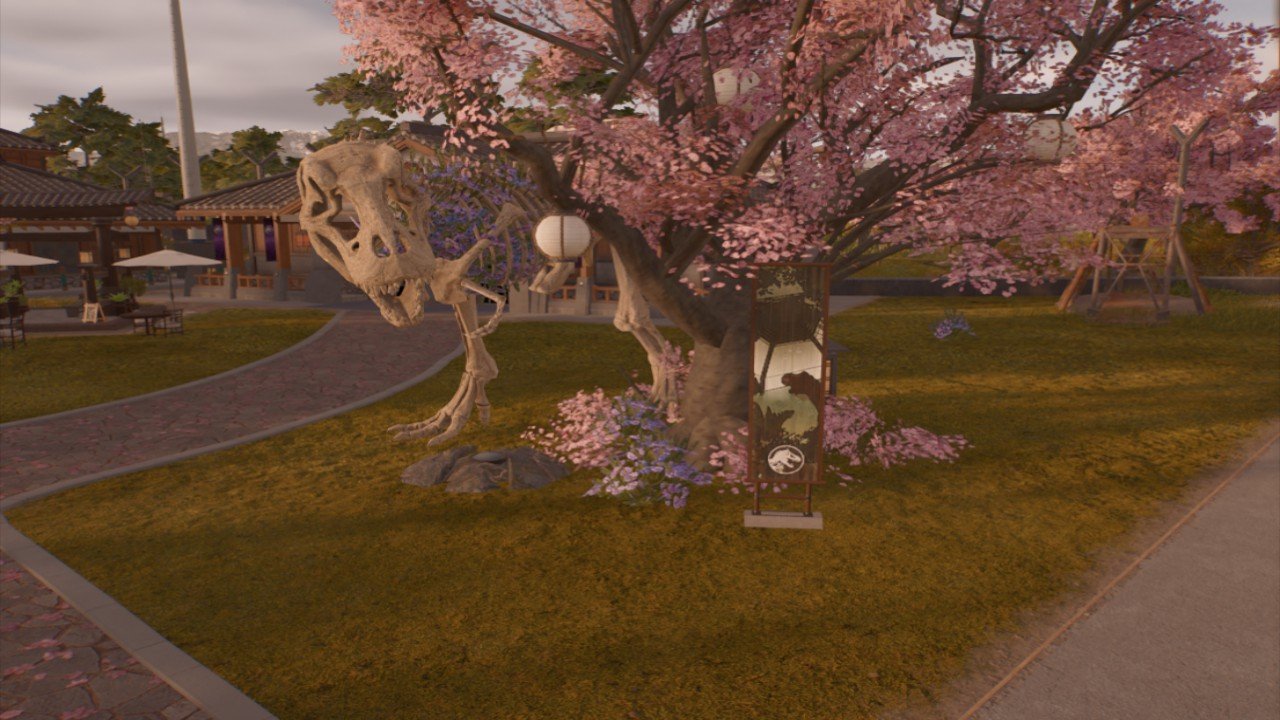 Asia - Flower Dino Skeleton Deco