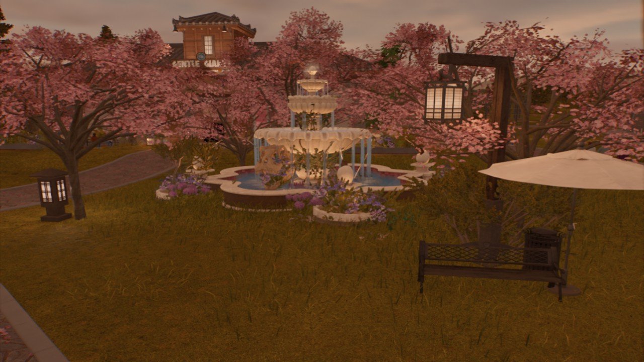 Asia - Flower skeleton egg fountain