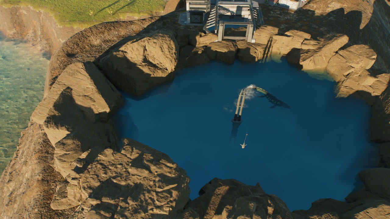 Small rock Natural lagoon