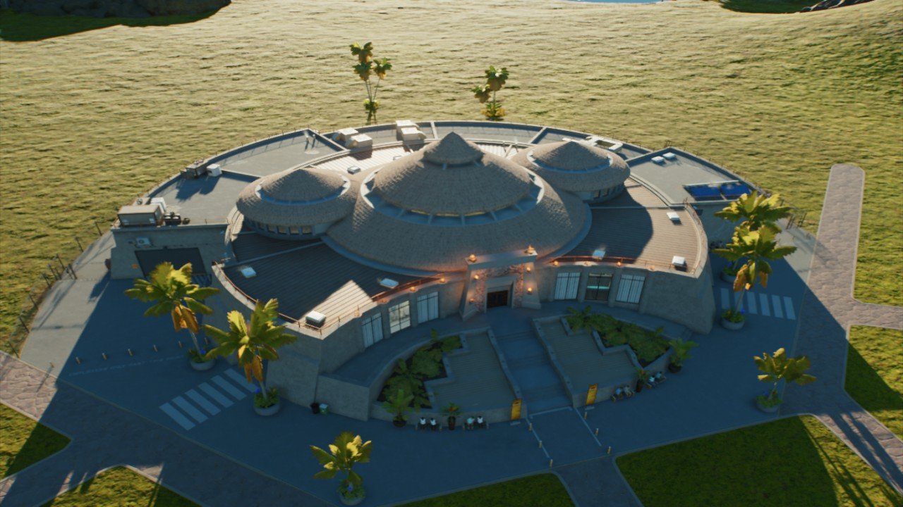Visitor Center with fencing - Workshop - Jurassic World Evolution 3