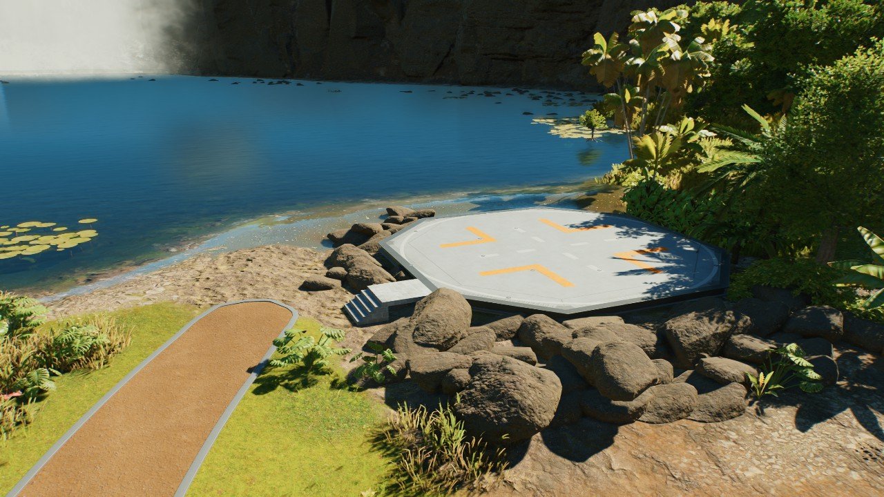 Jurassic Park 1993 Helipad