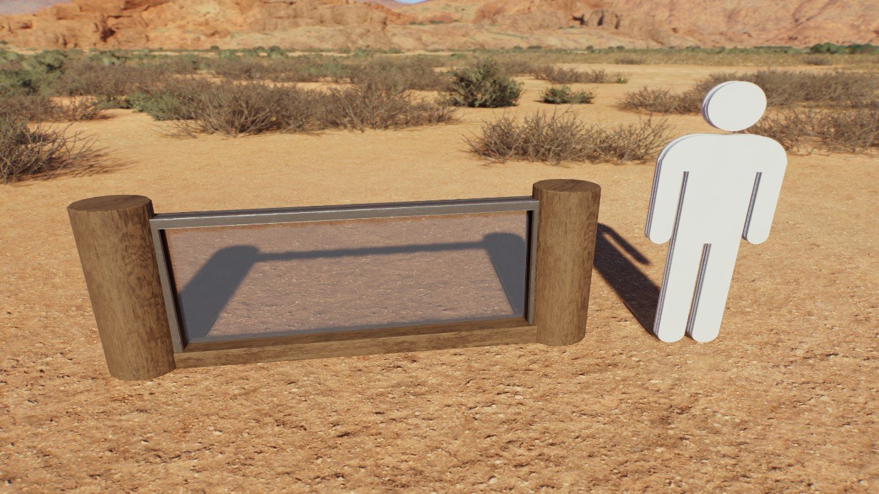 Stols small wooden viewing fence!