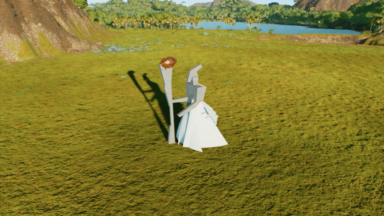 parasaur statue left