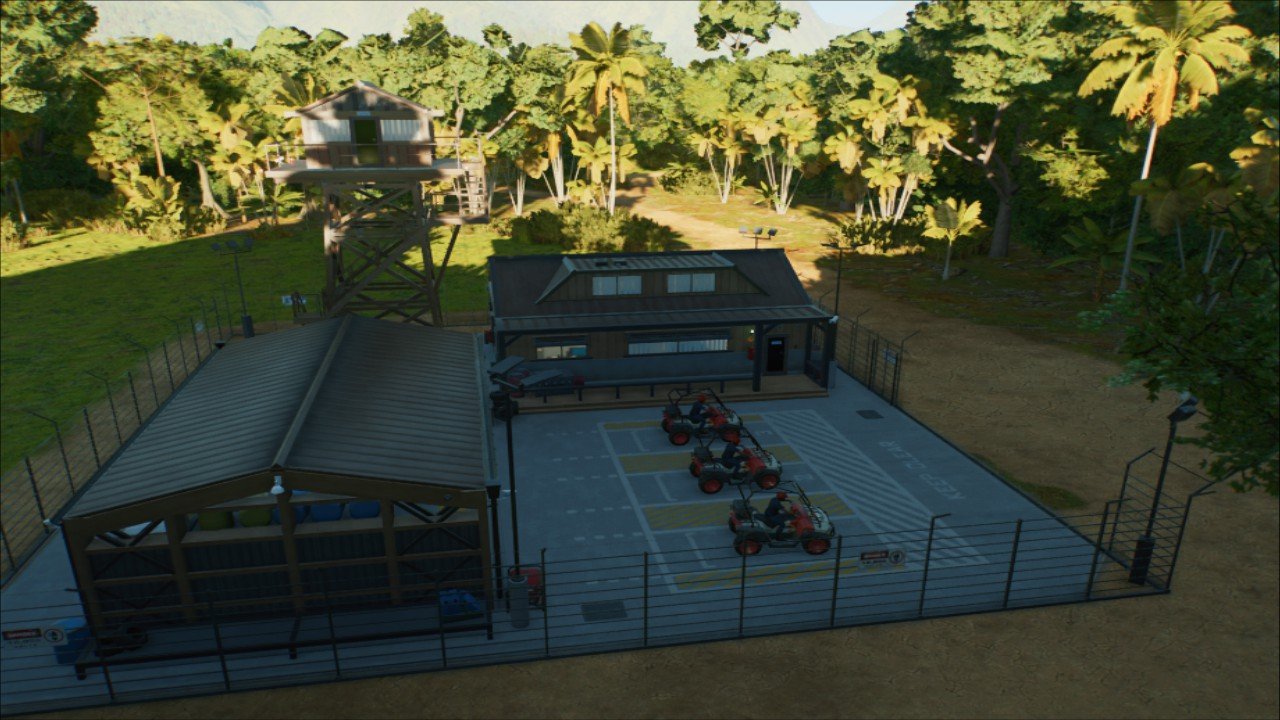 Maintenence Post JP Fenced - Workshop - Jurassic World Evolution 3