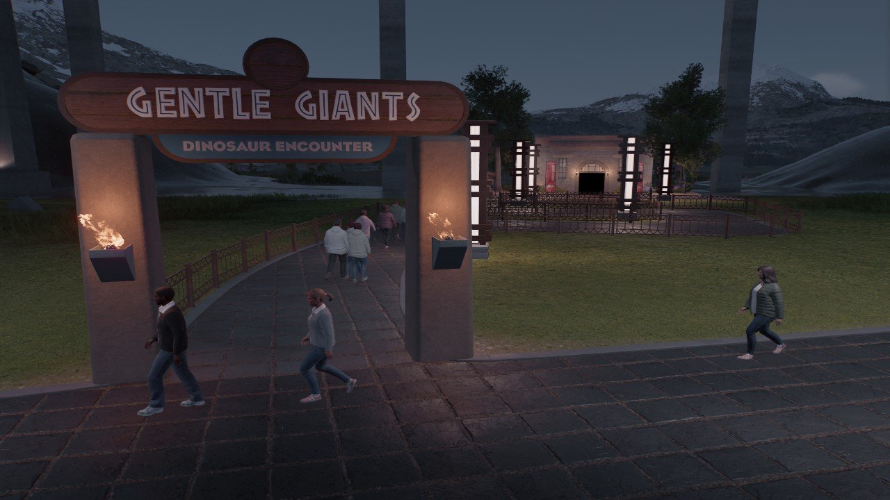 Viewing dome entrance - Workshop - Jurassic World Evolution 3