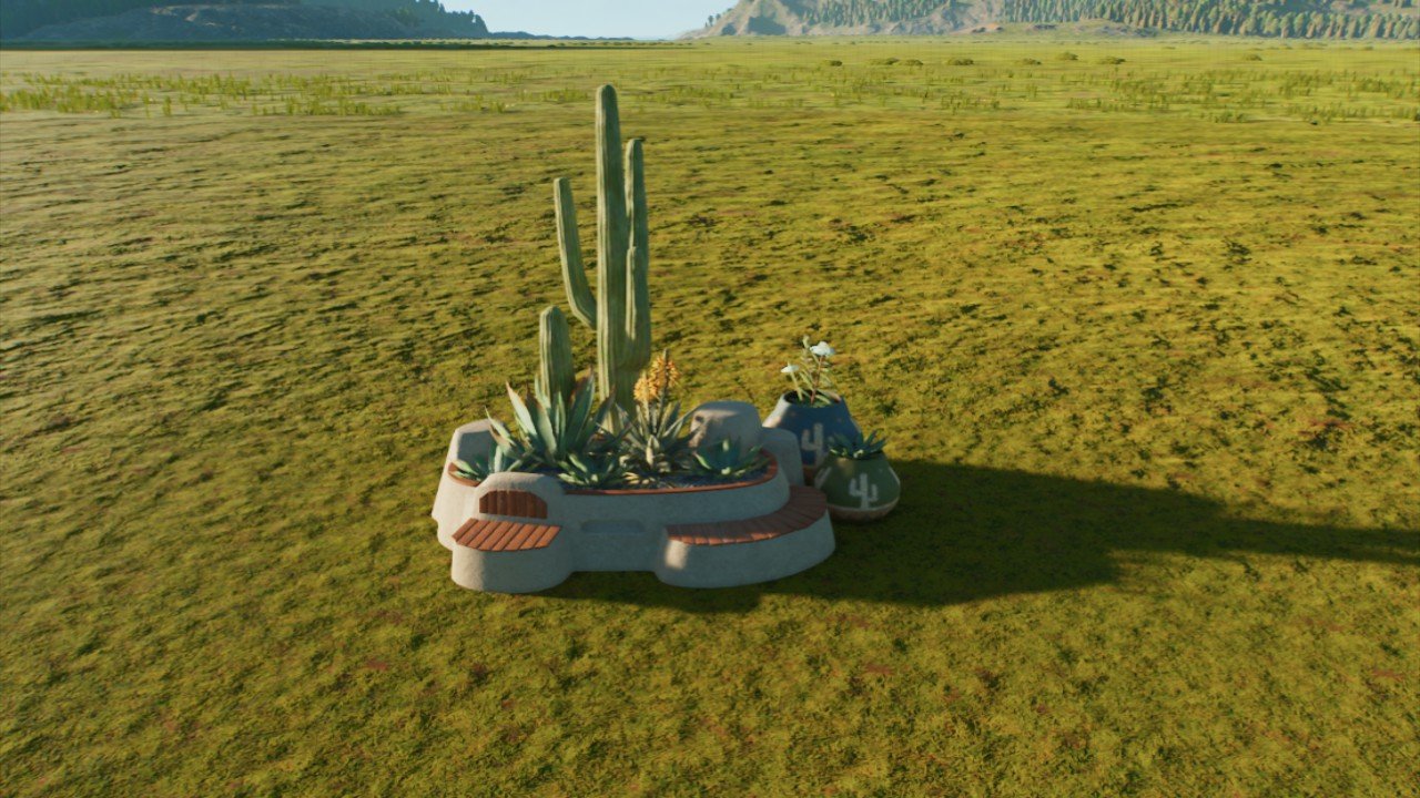 mediteranean seating planter
