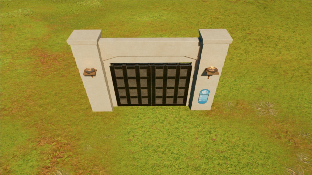 Jurassic World Gate (Doors Closed) - Workshop - Jurassic World Evolution 3