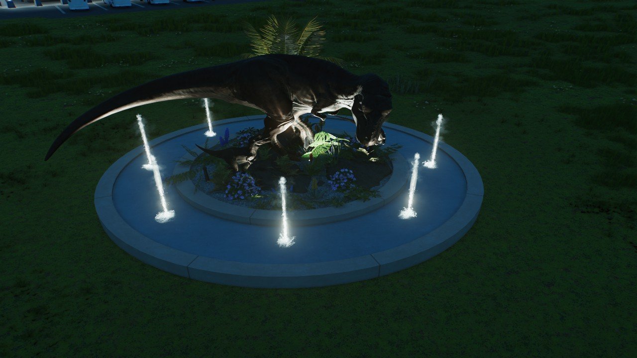 Tyrannosaur Water Fountain
