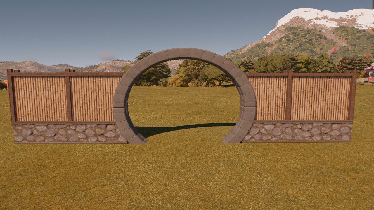 Small Bamboo Wall Archway