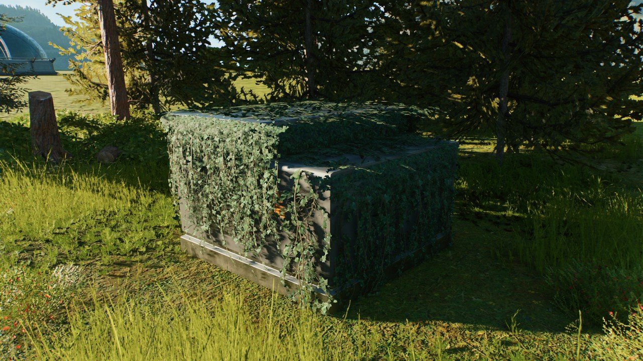 ALL GHILLIED UP REPEATER SUBSTATION