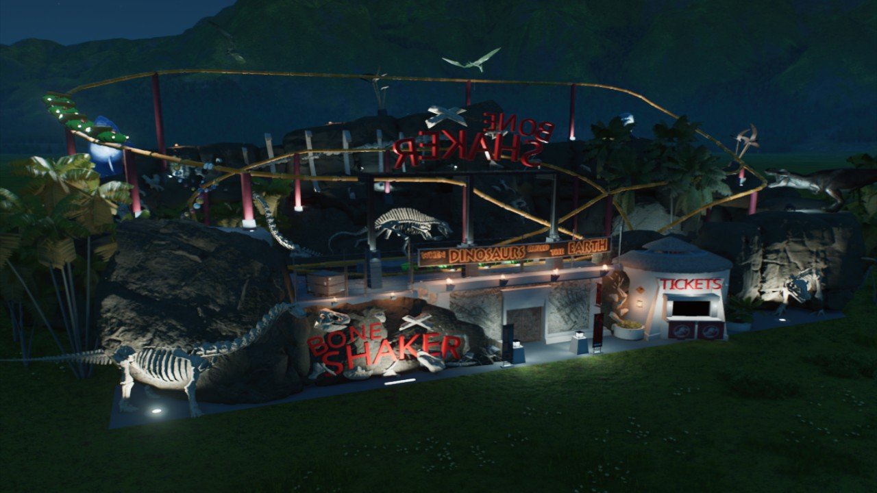 BONE SHAKER Rollercoaster Attraction