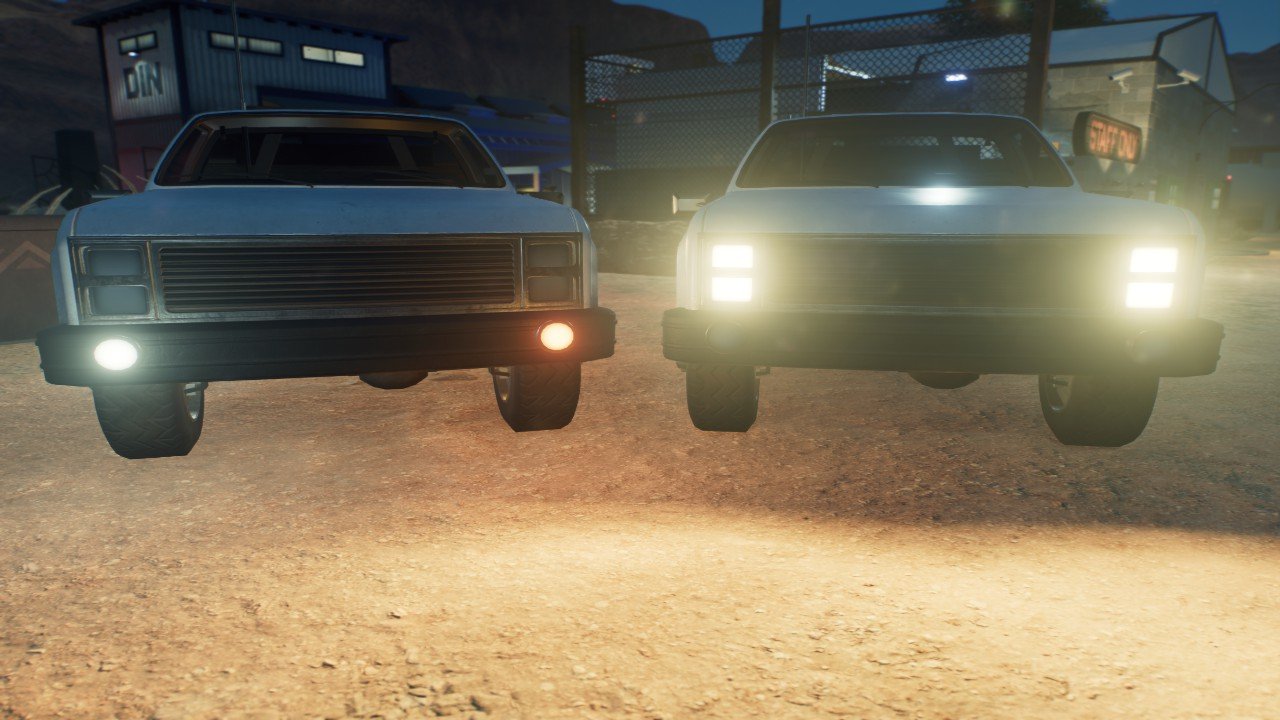 Light Utility Truck with Warning Lights