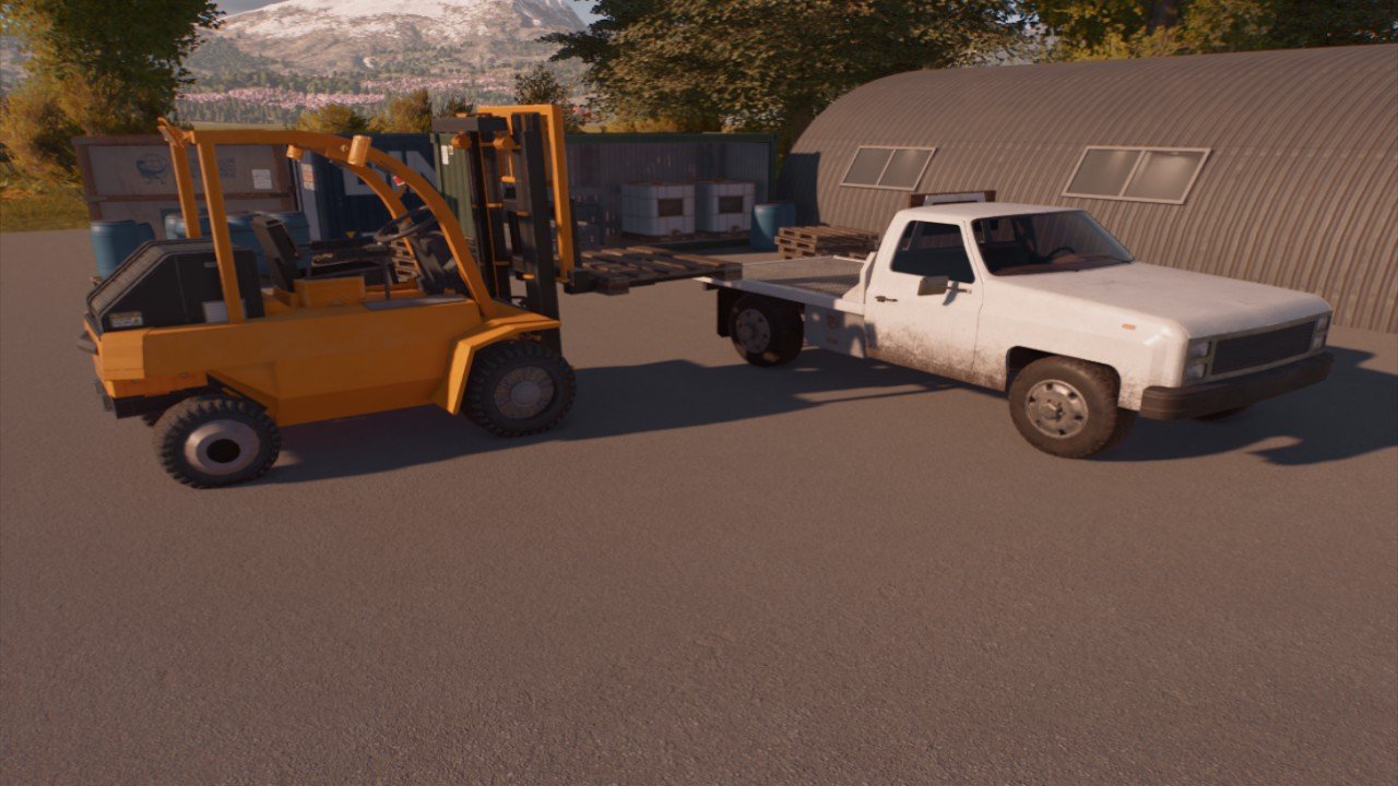 Forklift Loading a Truck Prop