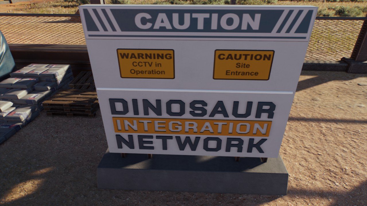 DIN caution sign - Workshop - Jurassic World Evolution 3