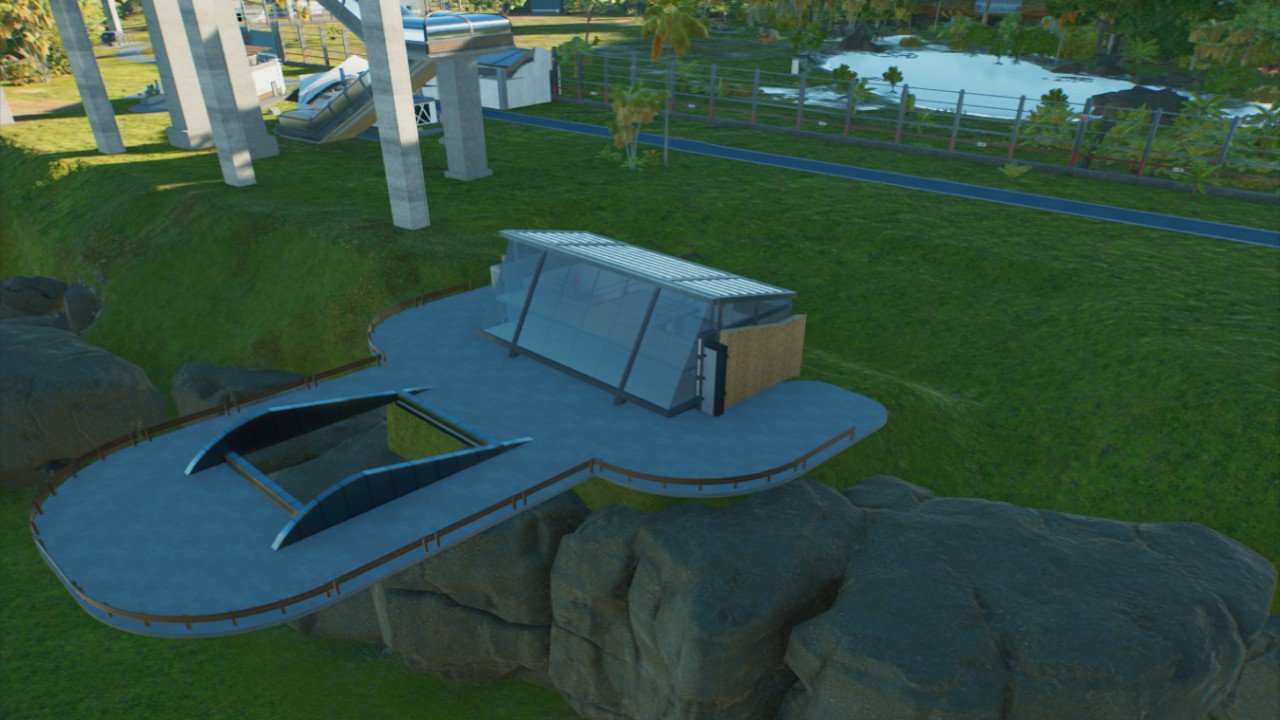 Overhang viewing gallery - Workshop - Jurassic World Evolution 3