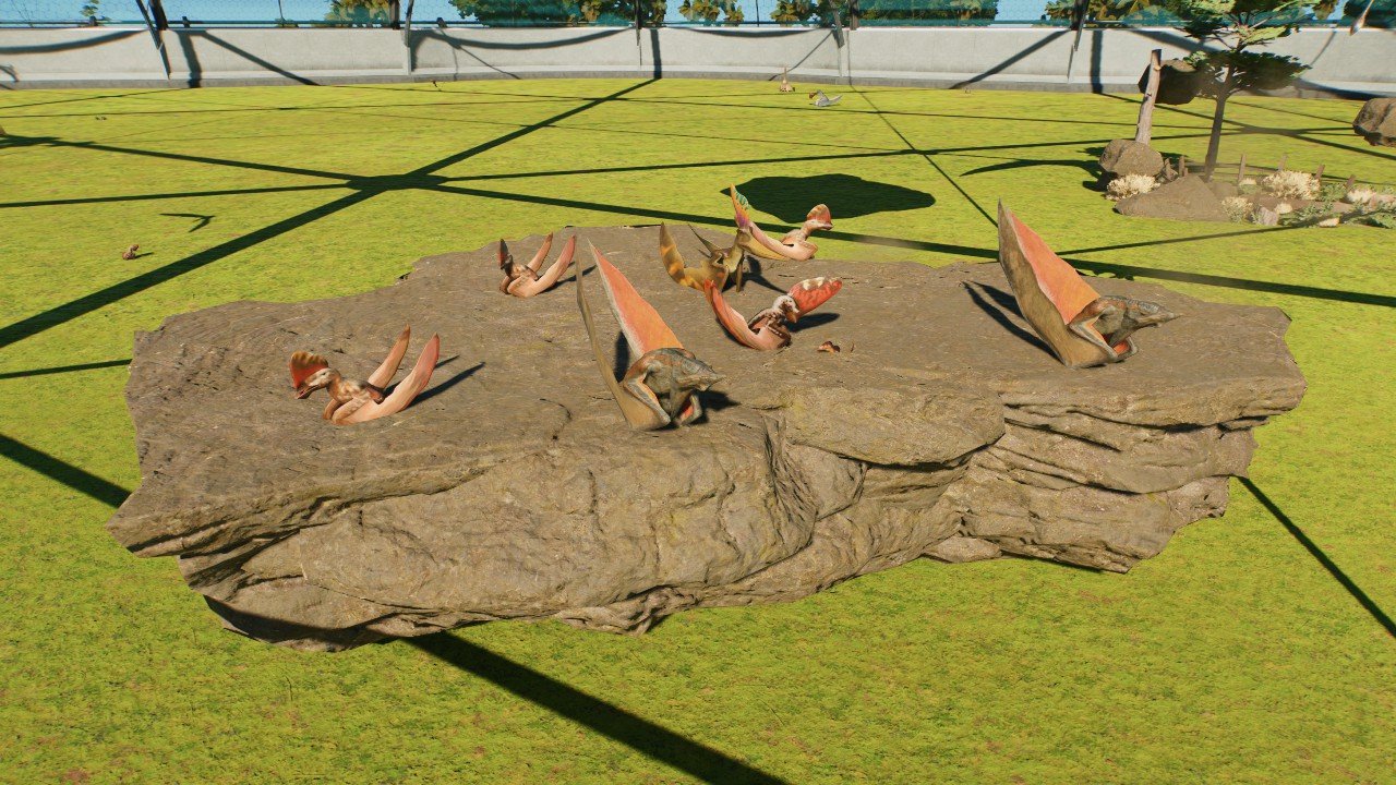 Pterosaur perch cliff (low, flat) v2