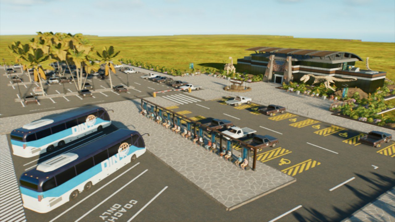 Jurassic World Entrance / Arrival and Car Park