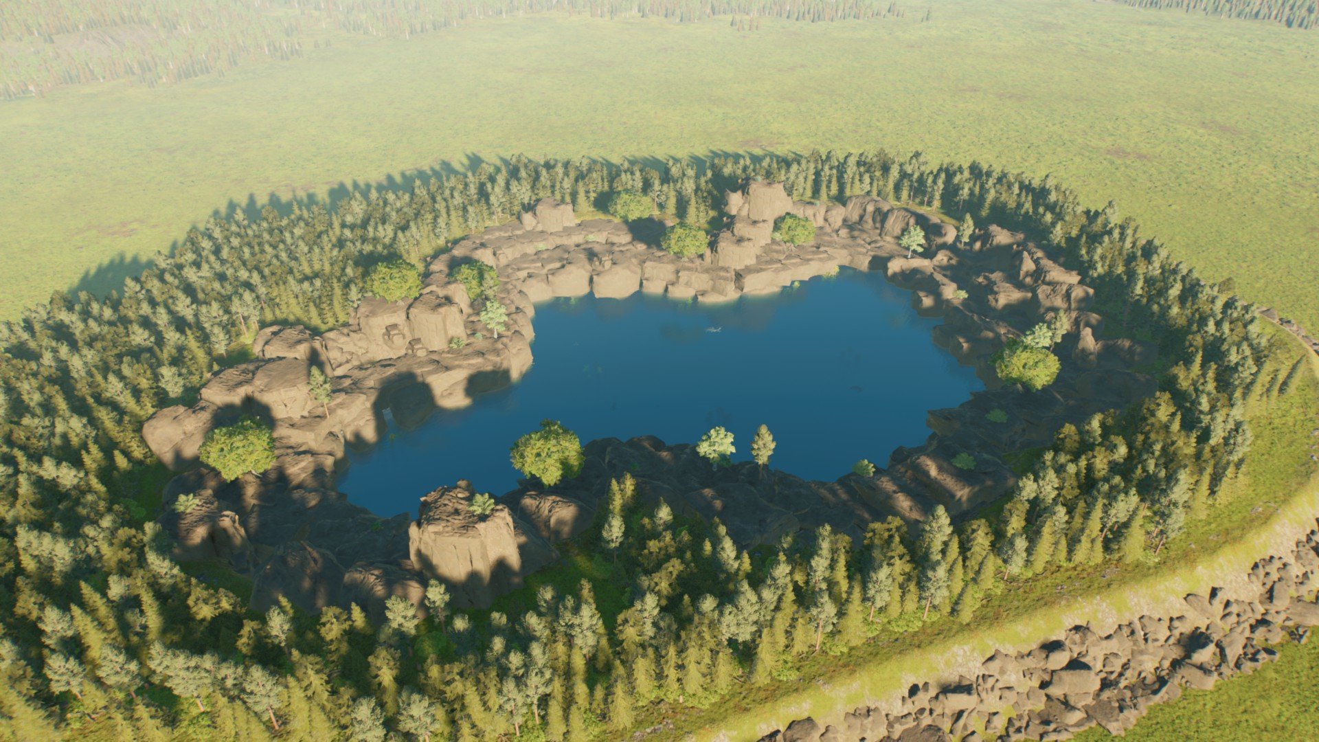 Natural Dunkleosteus Enclosure - Workshop - Jurassic World Evolution 3