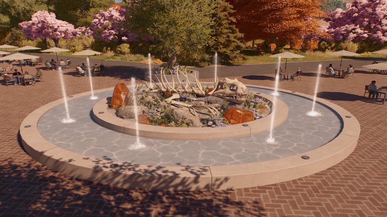 I.Rex Skeleton Fountain