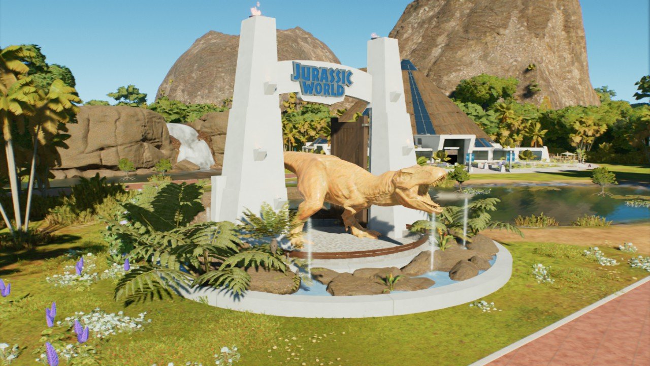 LtChompskie JW Tyrannosaurus rex fountain