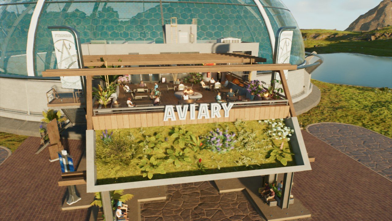 Aviary Hatchery with rooftop restaurant