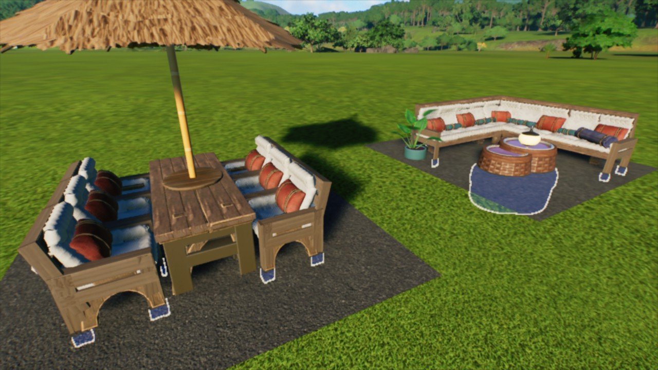 functional tablechairs and sofa
