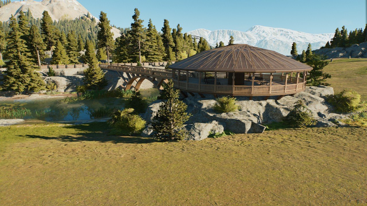 Wooden viewing plateform  (Base Game)